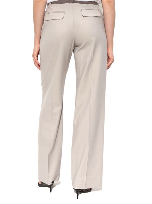 Grey Creased trousers Victoria Beckham Victoria Beckham | 1325WTR006429B9474 PUMICE